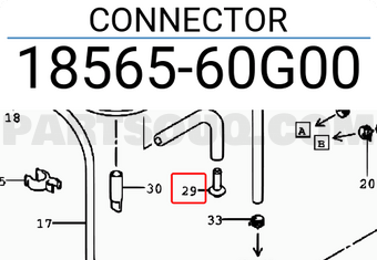 Suzuki 1856560G00 CONNECTOR