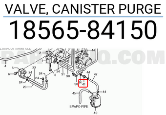 Suzuki 1856584150 VALVE, CANISTER PURGE