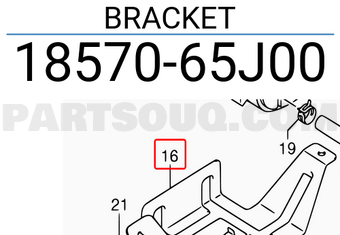 Suzuki 1857065J00 BRACKET