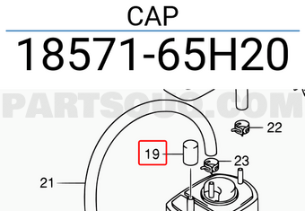 Suzuki 1857165H20 CAP
