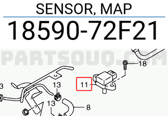 Suzuki 1859072F21 SENSOR, MAP