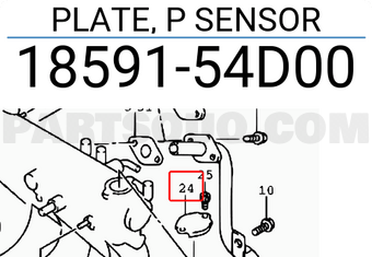 Suzuki 1859154D00 PLATE, P SENSOR