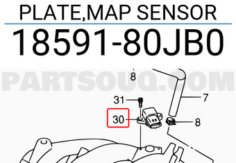 Suzuki 1859180JB0 PLATE,MAP SENSOR