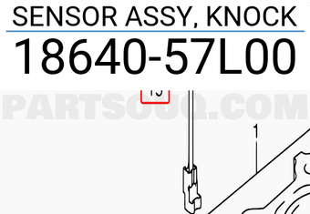 Suzuki 1864057L00 SENSOR ASSY, KNOCK