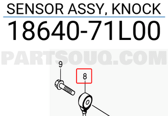 Suzuki 1864071L00 SENSOR ASSY, KNOCK