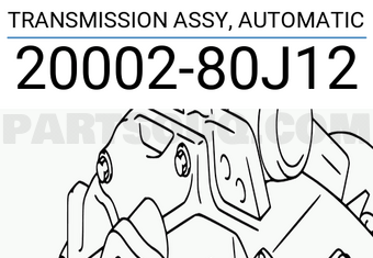 Suzuki 2000280J12 TRANSMISSION ASSY, AUTOMATIC