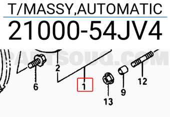Suzuki 2100054JV4 T/MASSY,AUTOMATIC