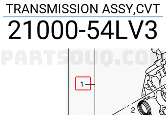 Suzuki 2100054LV3 TRANSMISSION ASSY,CVT