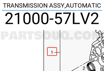 Suzuki 2100057LV2 TRANSMISSION ASSY,AUTOMATIC