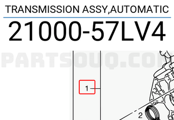 Suzuki 2100057LV4 TRANSMISSION ASSY,AUTOMATIC