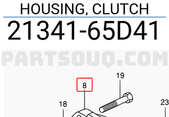 Suzuki 2134165D41 HOUSING, CLUTCH