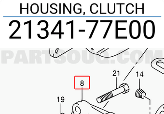 Suzuki 2134177E00 HOUSING, CLUTCH