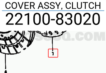 Suzuki 2210083020 COVER ASSY, CLUTCH