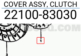 Suzuki 2210083030 COVER ASSY, CLUTCH
