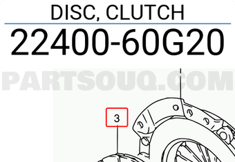 Suzuki 2240060G20 DISC, CLUTCH