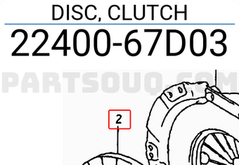 Suzuki 2240067D03 DISC, CLUTCH