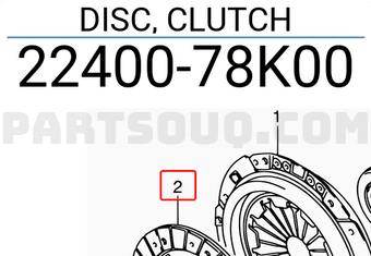 Suzuki 2240078K00 DISC, CLUTCH