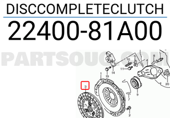 Suzuki 2240081A00 DISCCOMPLETECLUTCH
