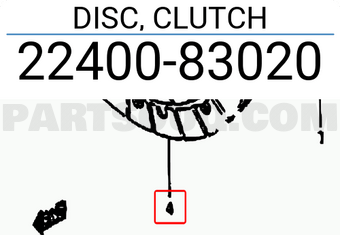 Suzuki 2240083020 DISC, CLUTCH