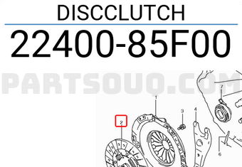 Suzuki 2240085F00 DISCCLUTCH