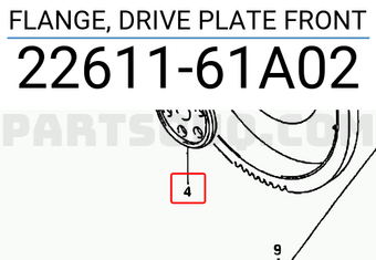 Suzuki 2261161A02 FLANGE, DRIVE PLATE FRONT