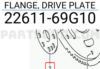 Suzuki 2261169G10 FLANGE, DRIVE PLATE