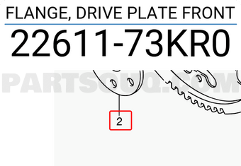 Suzuki 2261173KR0 FLANGE, DRIVE PLATE FRONT