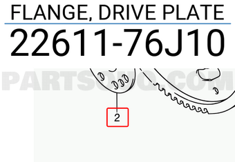 Suzuki 2261176J10 FLANGE, DRIVE PLATE
