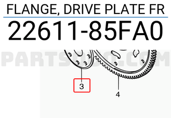 Suzuki 2261185FA0 FLANGE, DRIVE PLATE FR