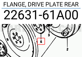 Suzuki 2263161A00 FLANGE, DRIVE PLATE REAR