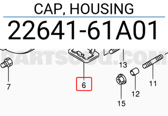 Suzuki 2264161A01 CAP, HOUSING