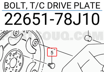 Suzuki 2265178J10 BOLT, T/C DRIVE PLATE