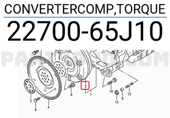 Suzuki 2270065J10 CONVERTERCOMP,TORQUE