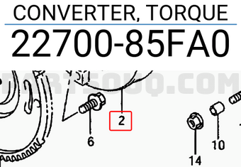 Suzuki 2270085FA0 CONVERTER, TORQUE