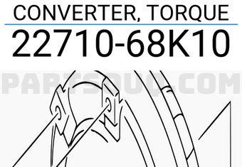 Suzuki 2271068K10 CONVERTER, TORQUE
