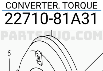 Suzuki 2271081A31 CONVERTER, TORQUE