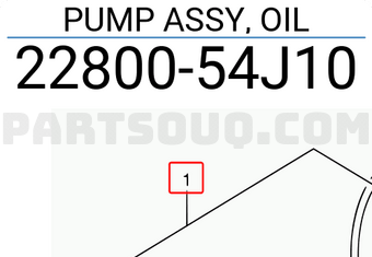 Suzuki 2280054J10 PUMP ASSY, OIL
