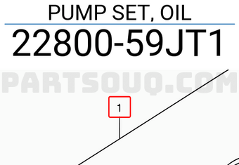 Suzuki 2280059JT1 PUMP SET, OIL