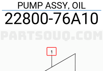 Suzuki 2280076A10 PUMP ASSY, OIL