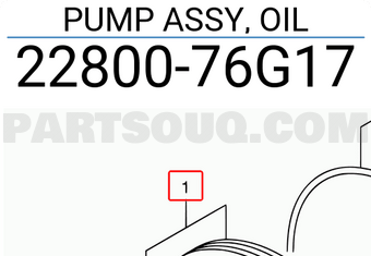 Suzuki 2280076G17 PUMP ASSY, OIL