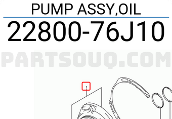 Suzuki 2280076J10 PUMP ASSY,OIL