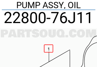 Suzuki 2280076J11 PUMP ASSY, OIL