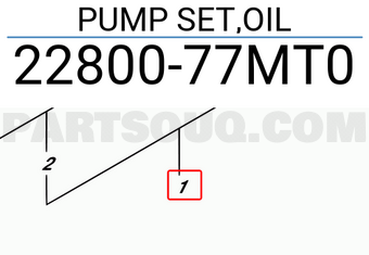 Suzuki 2280077MT0 PUMP SET,OIL