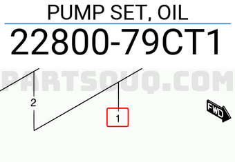 Suzuki 2280079CT1 PUMP SET, OIL