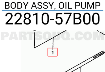 Suzuki 2281057B00 BODY ASSY, OIL PUMP