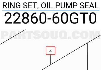 Suzuki 2286060GT0 RING SET, OIL PUMP SEAL