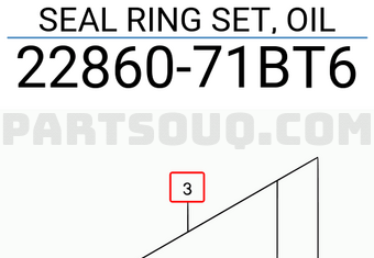 Suzuki 2286071BT6 SEAL RING SET, OIL