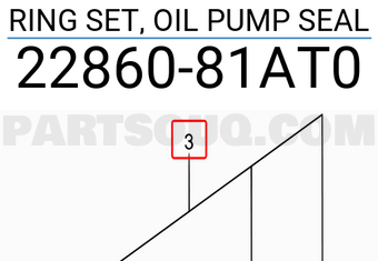 Suzuki 2286081AT0 RING SET, OIL PUMP SEAL