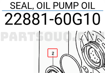 Suzuki 2288160G10 SEAL, OIL PUMP OIL