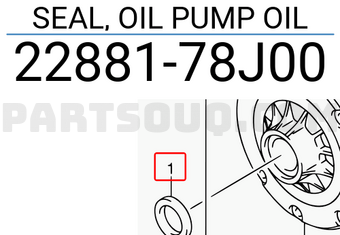 Suzuki 2288178J00 SEAL, OIL PUMP OIL